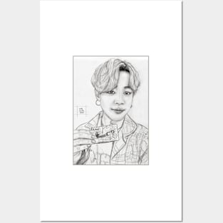 Jimin photocard Selca Posters and Art